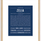 Zelia | Name Art Print