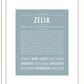 Zelia | Name Art Print
