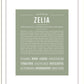 Zelia | Name Art Print