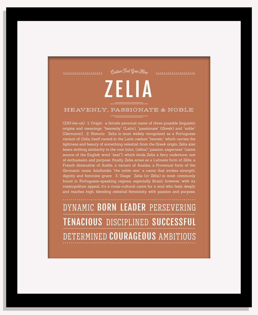 Zelia | Name Art Print