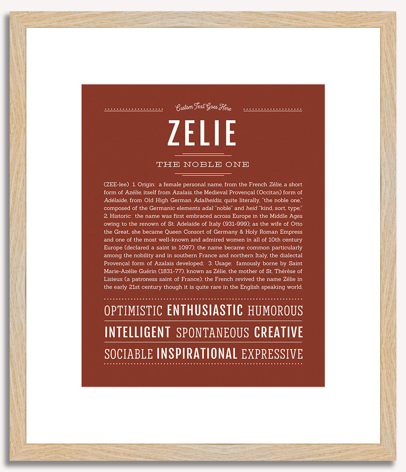 Zelie | Name Art Print