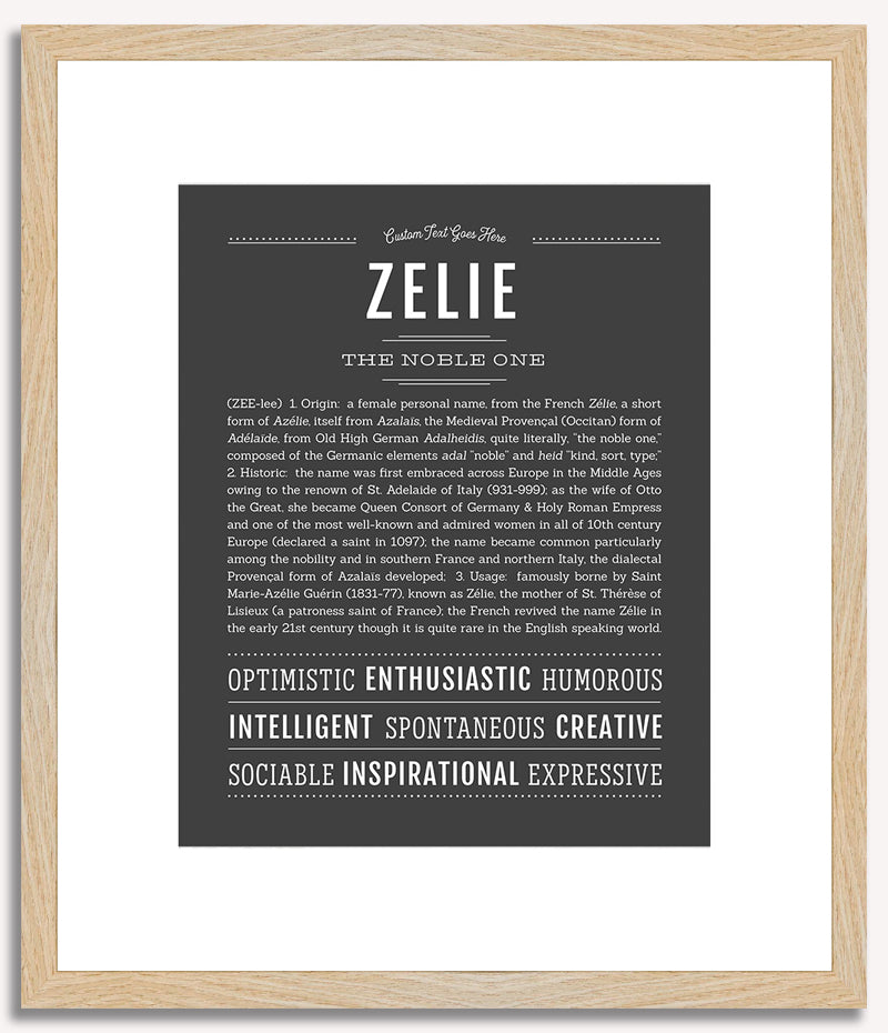 Zelie | Name Art Print