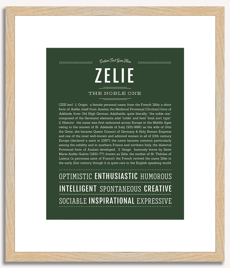 Zelie | Name Art Print