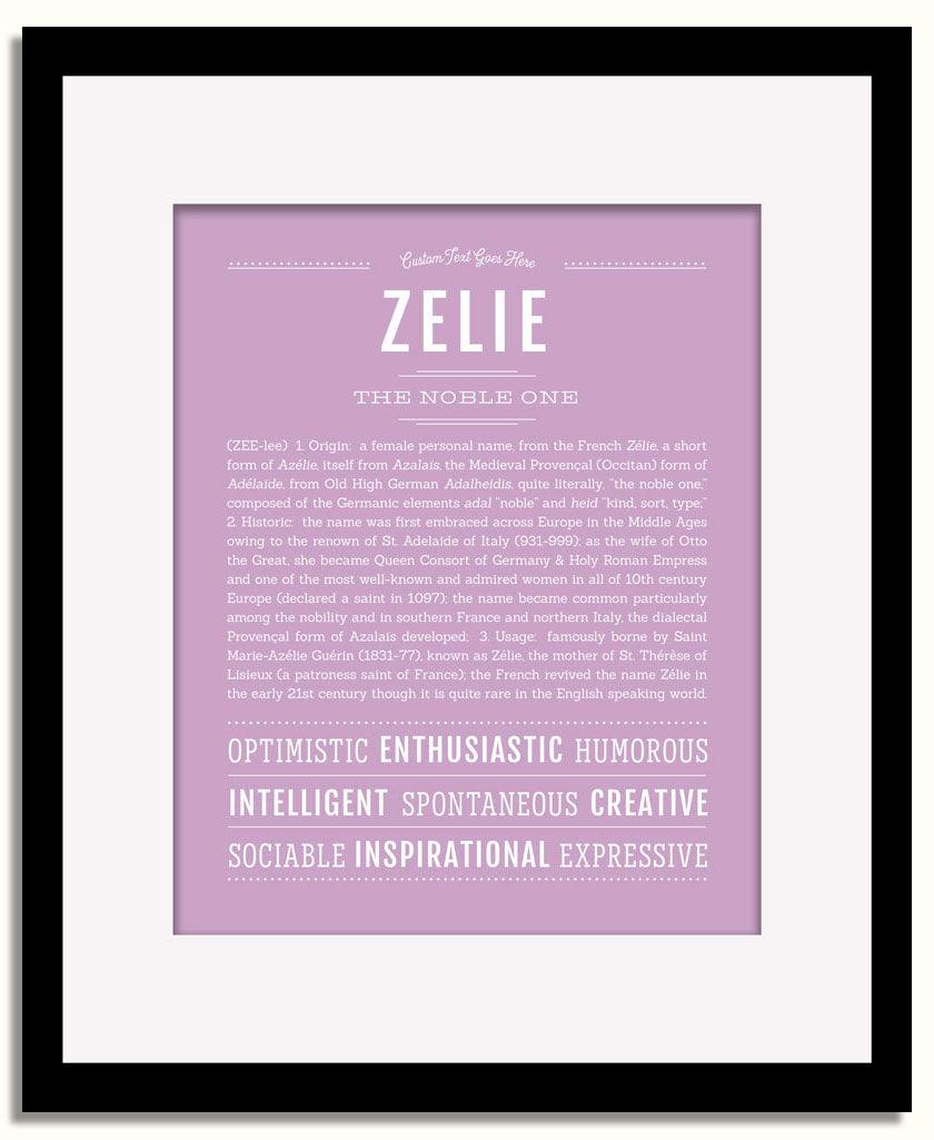 Frame Options | Lilac | Black Frame, Matted