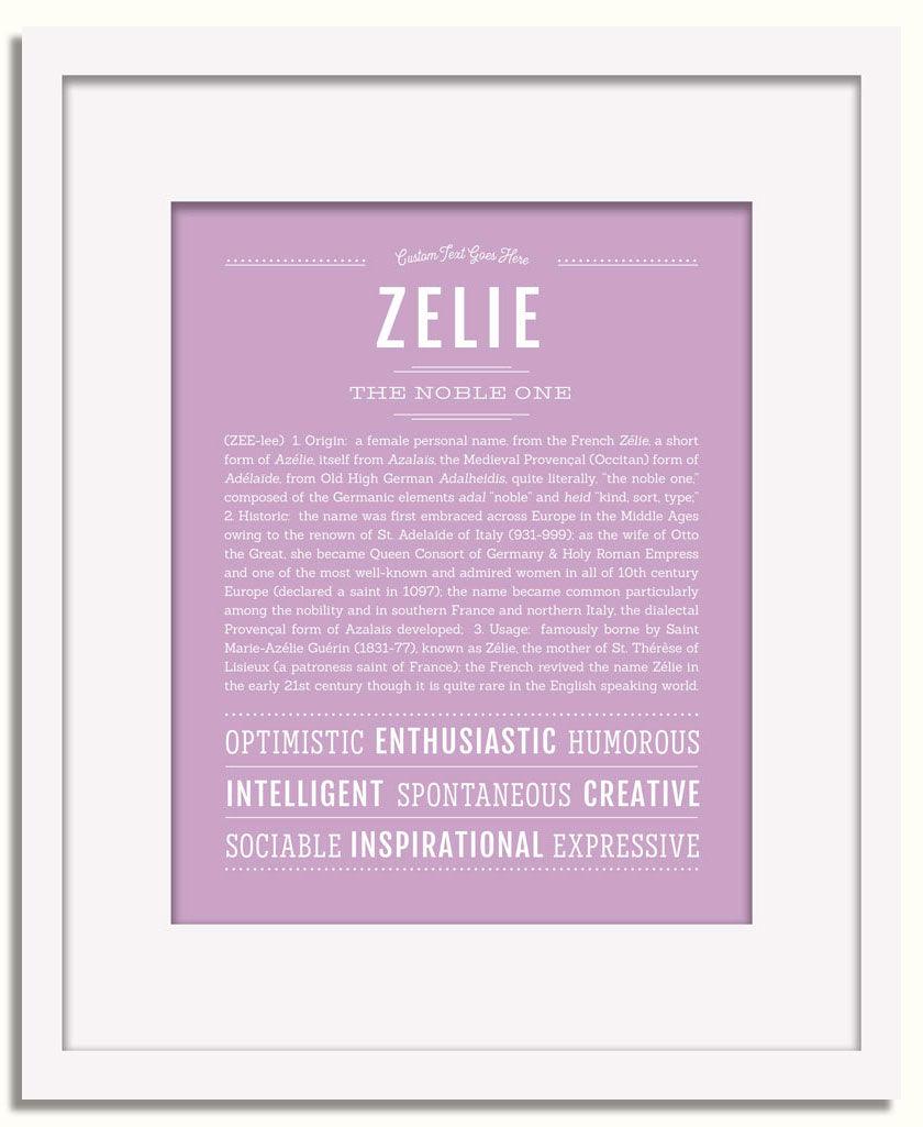 Frame Options | Lilac | White Frame, Matted