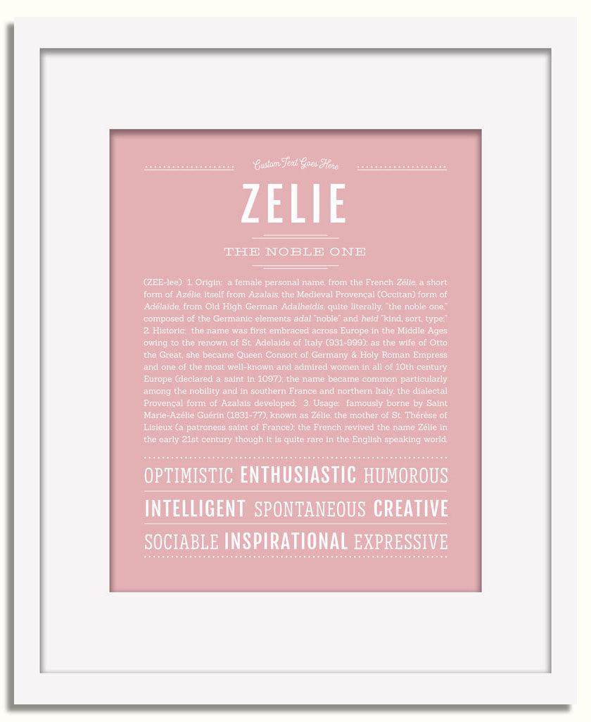 Frame Options | Dusty Rose | White Frame, Matted