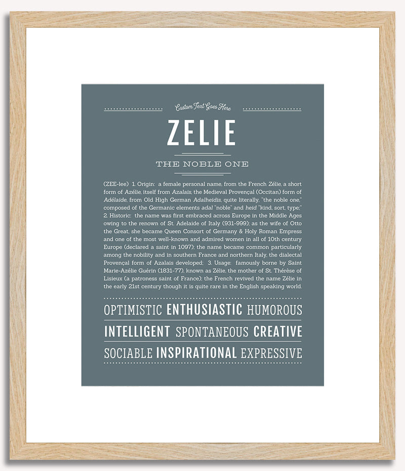 Zelie | Name Art Print