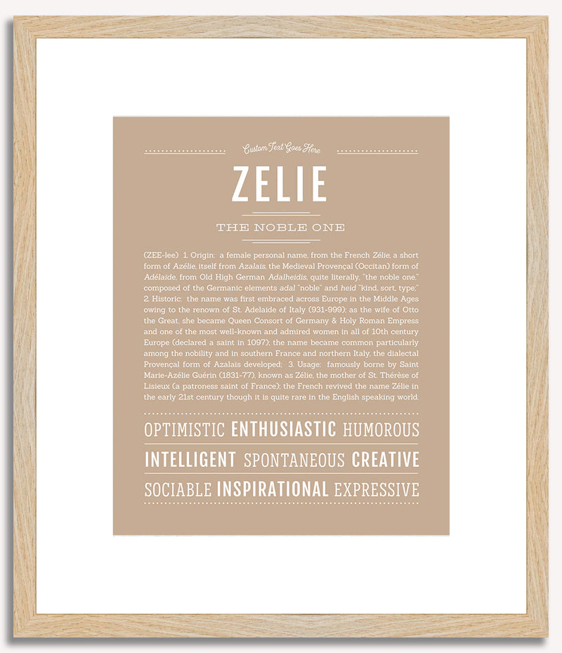 Zelie | Name Art Print