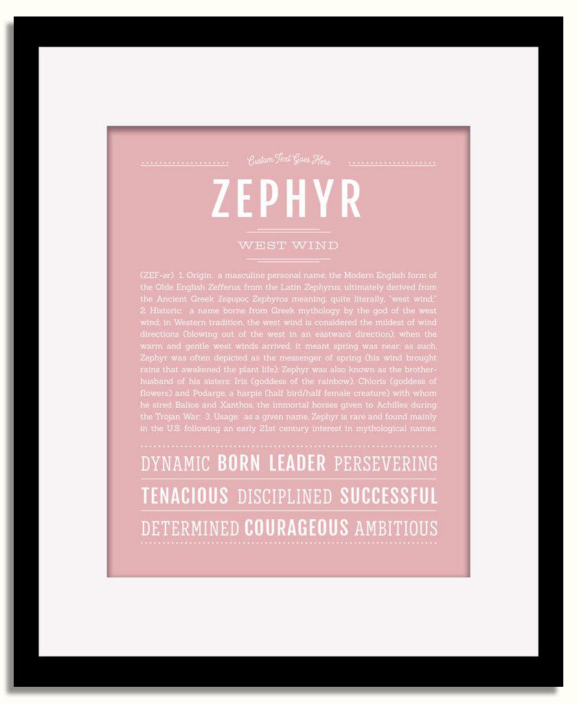 Frame Options | Dusty Rose | Black Frame, Matted