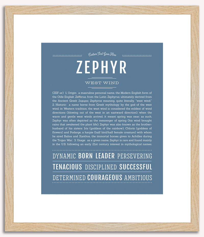 Zephyr | Name Art Print