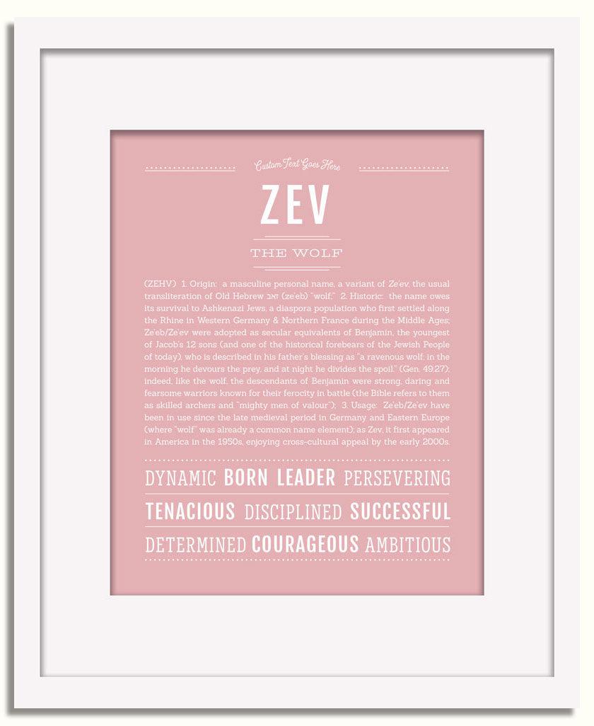 Frame Options | Dusty Rose | White Frame, Matted