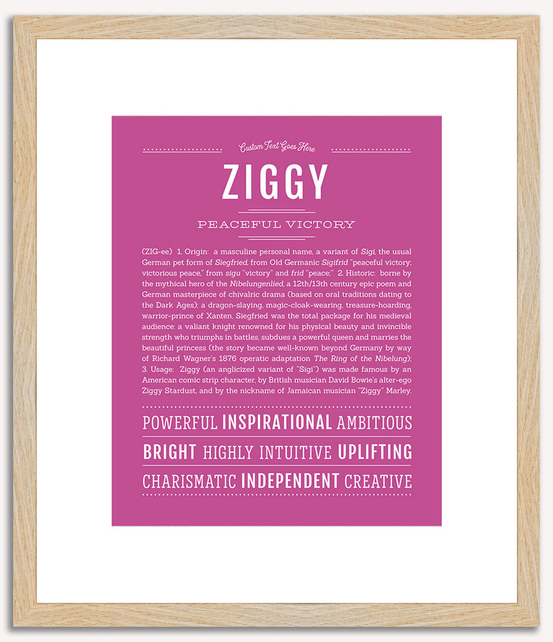 Ziggy | Name Art Print