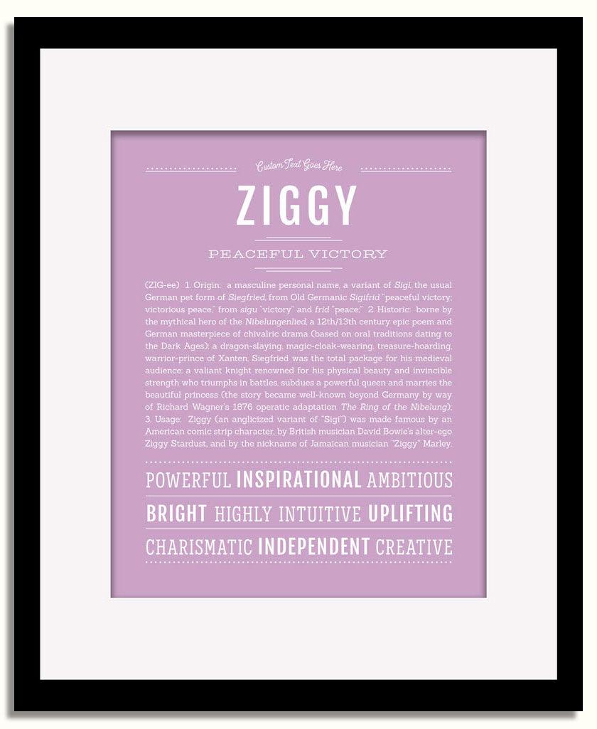 Frame Options | Lilac | Black Frame, Matted