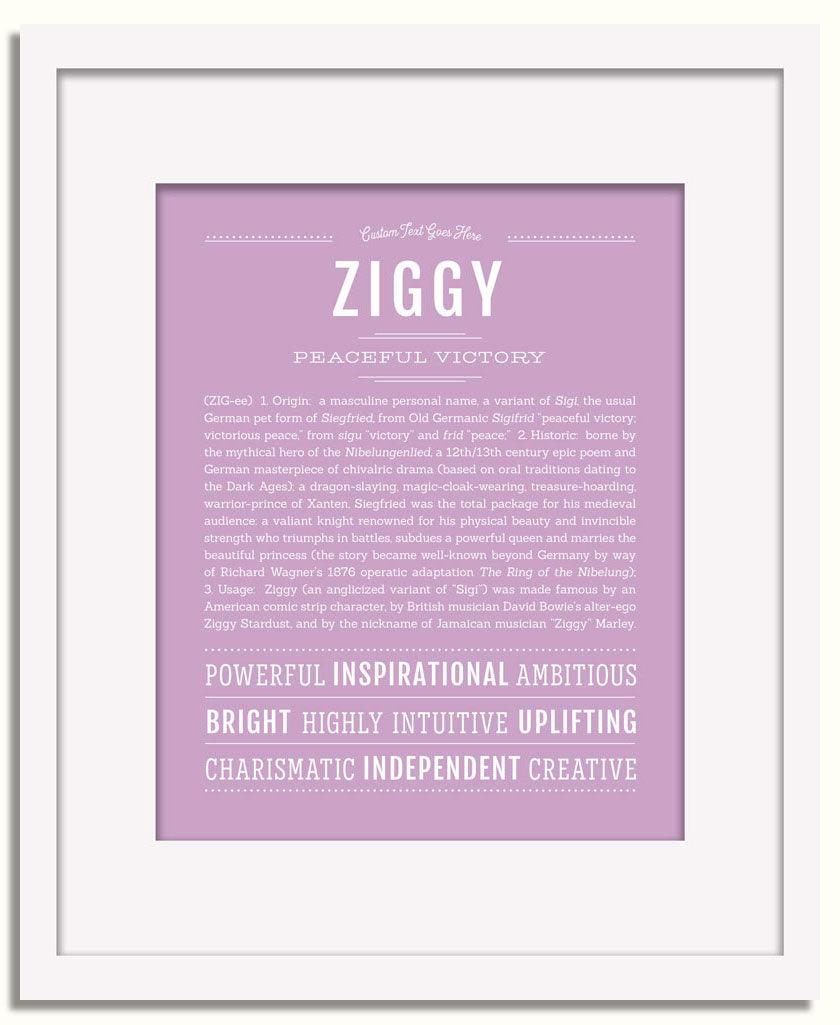 Frame Options | Lilac | White Frame, Matted