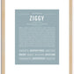 Ziggy | Name Art Print