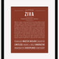 Ziva | Name Art Print