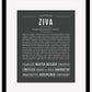 Ziva | Name Art Print