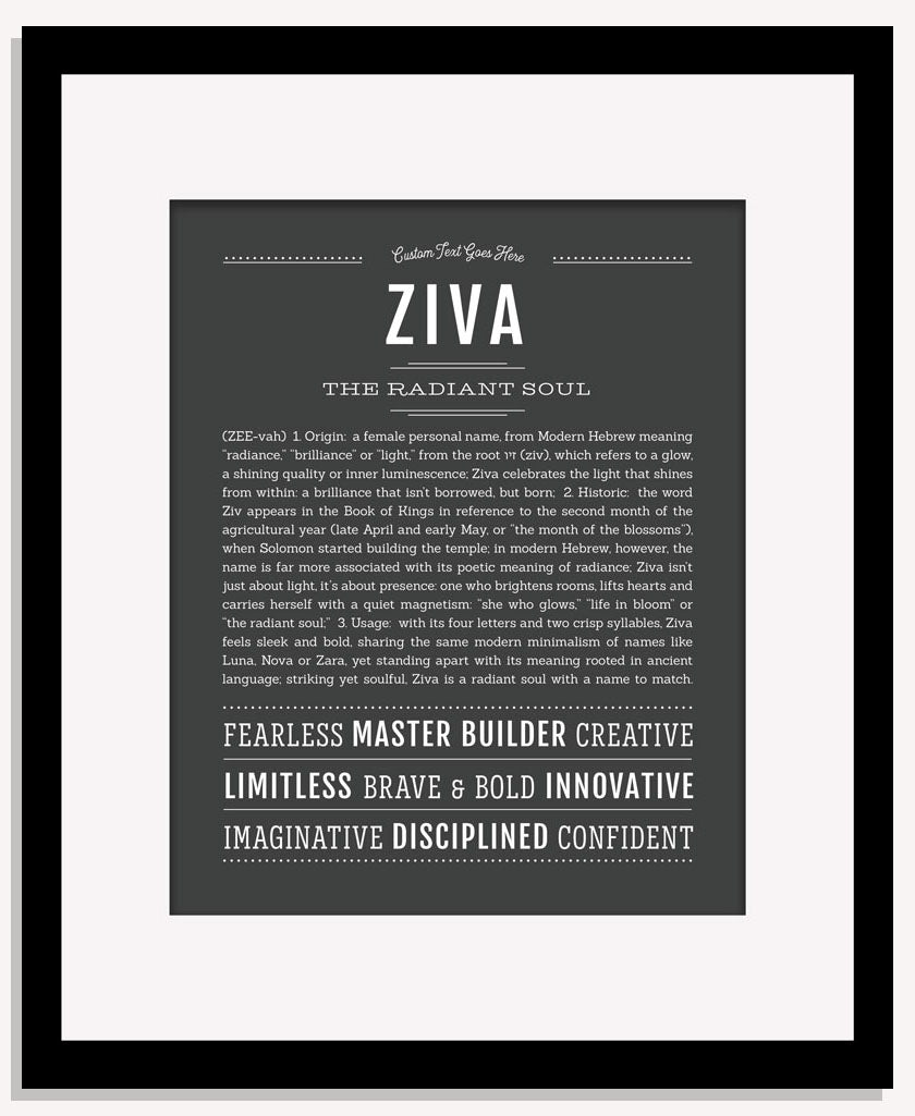 Ziva | Name Art Print