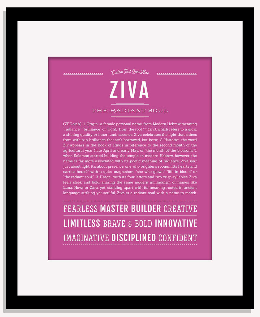 Ziva | Name Art Print