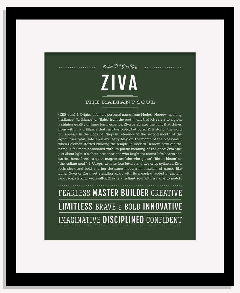 Ziva | Name Art Print