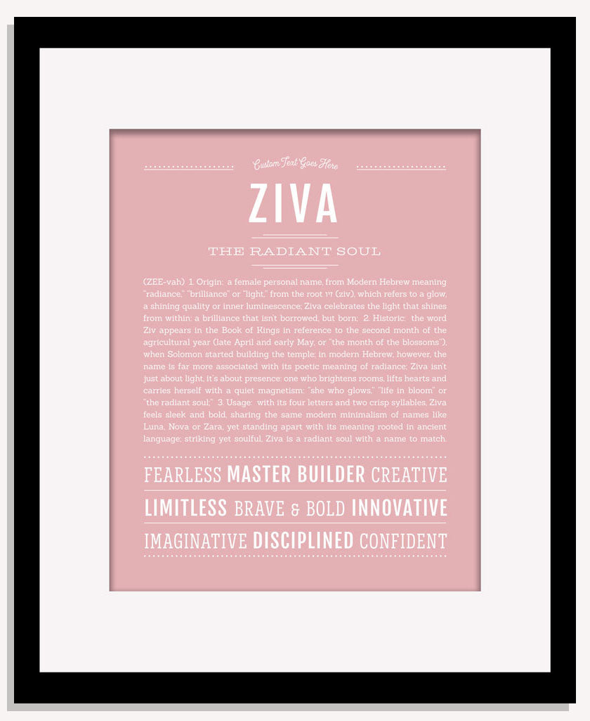 Ziva | Name Art Print