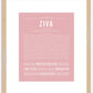 Ziva | Name Art Print