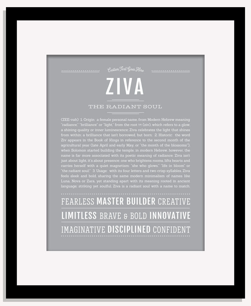 Ziva | Name Art Print