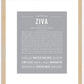 Ziva | Name Art Print