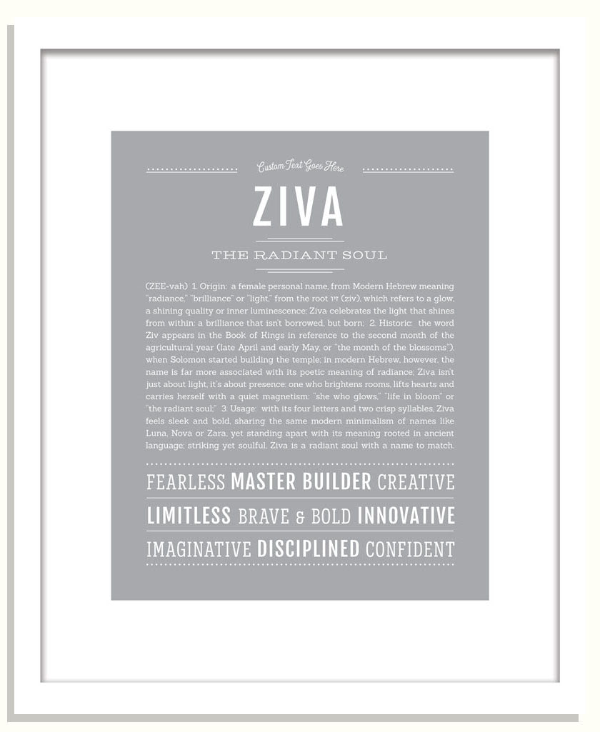 Ziva | Name Art Print