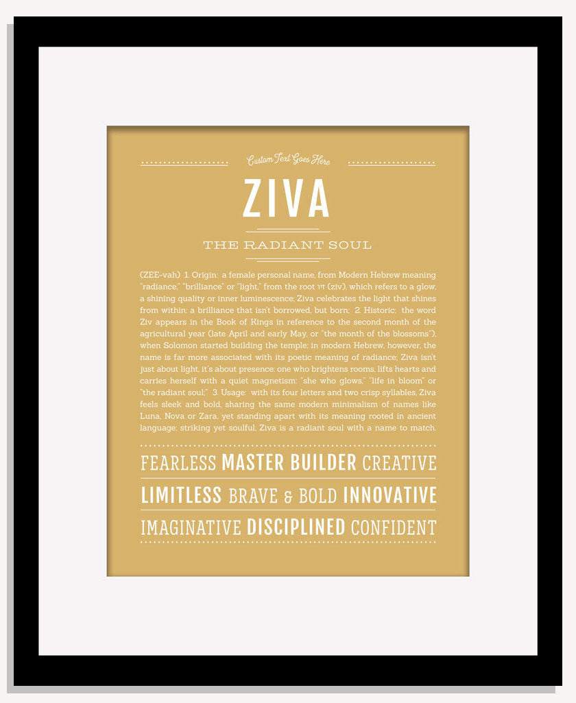 Ziva | Name Art Print
