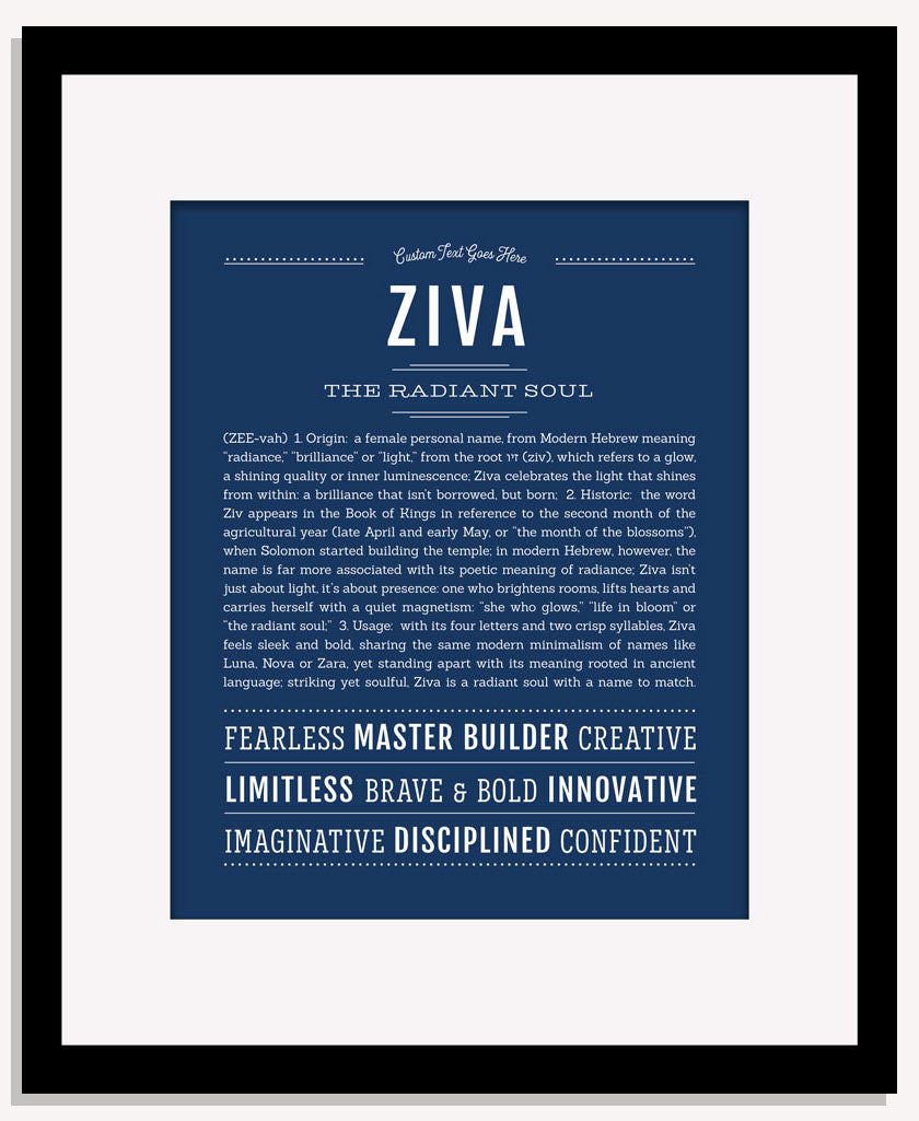 Ziva | Name Art Print