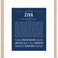 Ziva | Name Art Print