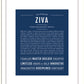 Ziva | Name Art Print