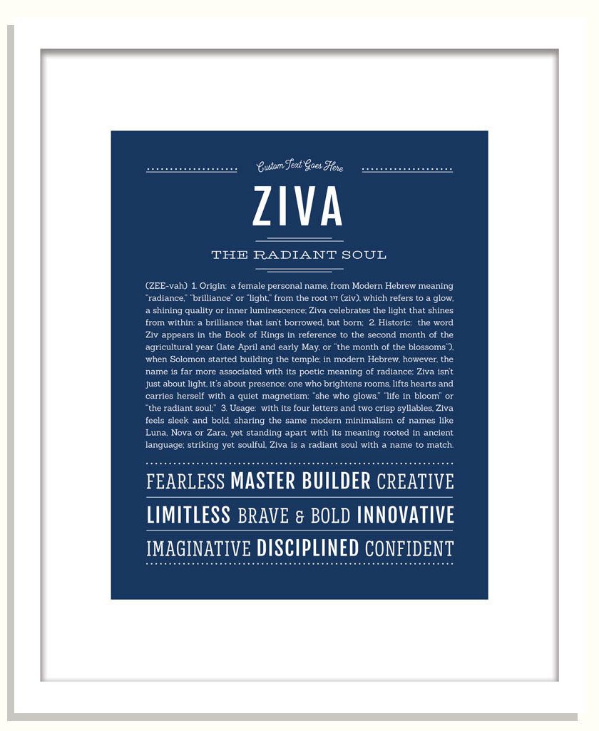 Ziva | Name Art Print