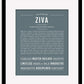 Ziva | Name Art Print