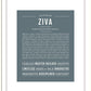 Ziva | Name Art Print