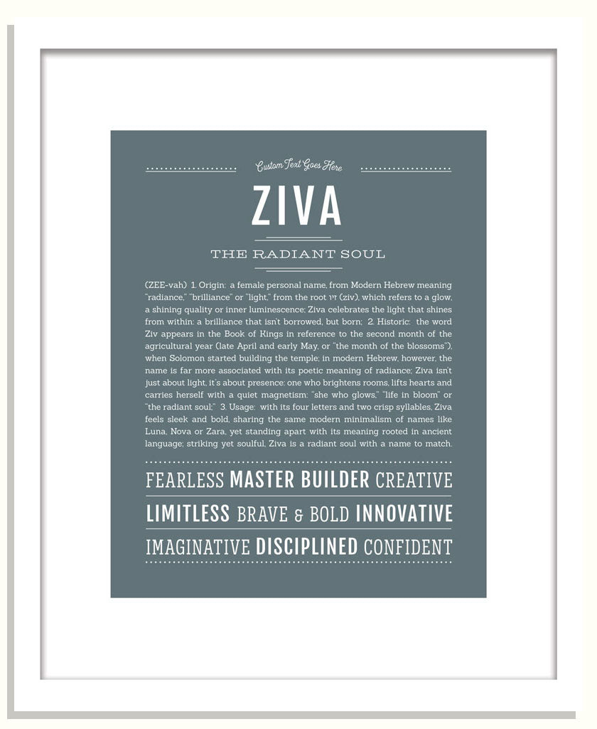 Ziva | Name Art Print