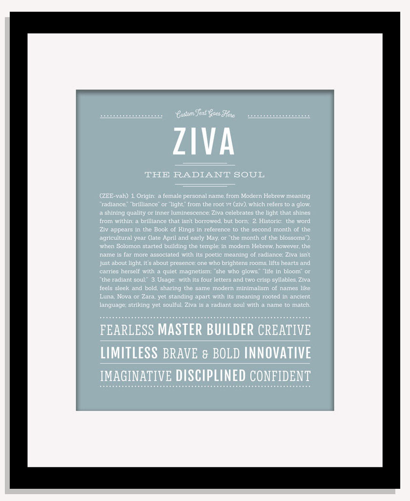 Ziva | Name Art Print