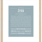 Ziva | Name Art Print