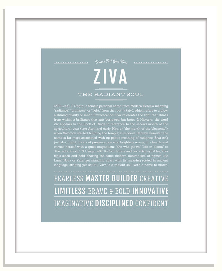 Ziva | Name Art Print