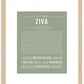 Ziva | Name Art Print
