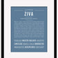 Ziva | Name Art Print