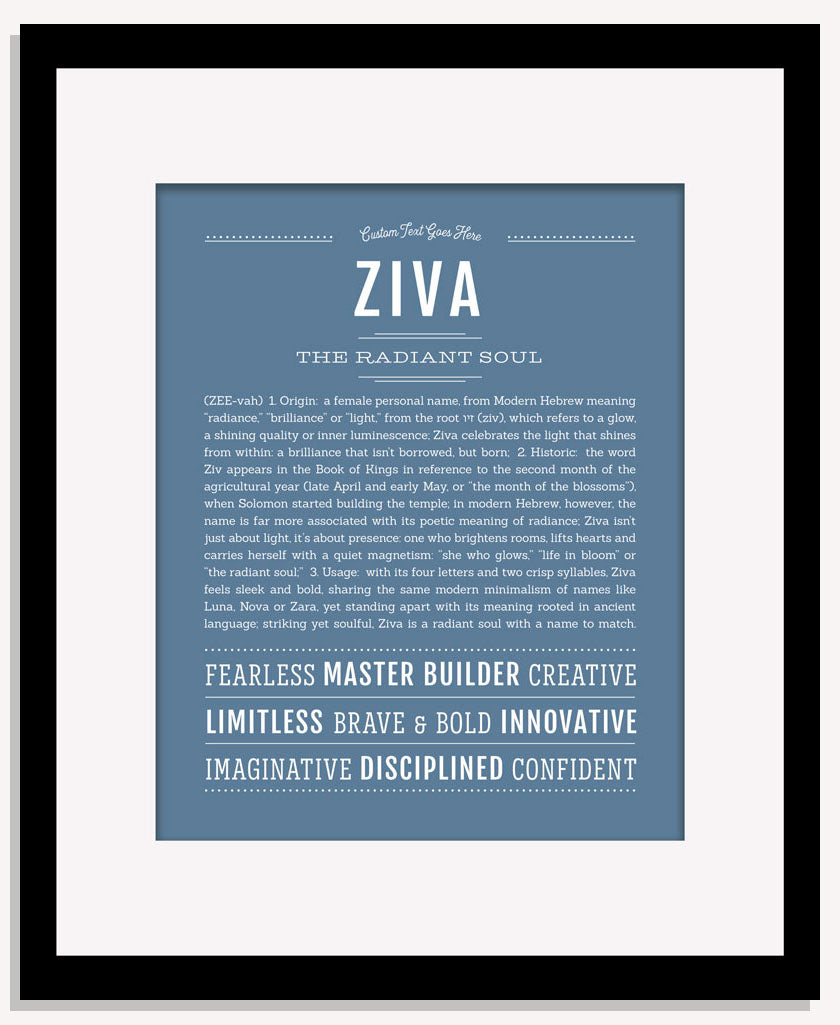 Ziva | Name Art Print