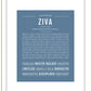 Ziva | Name Art Print
