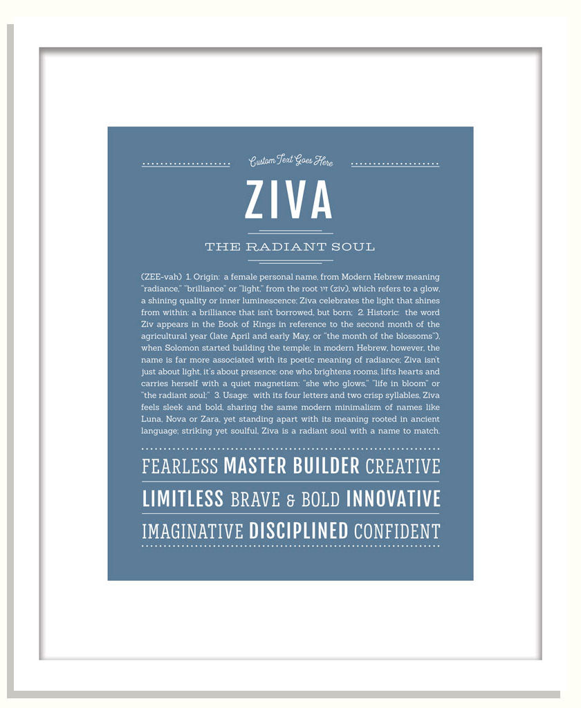 Ziva | Name Art Print