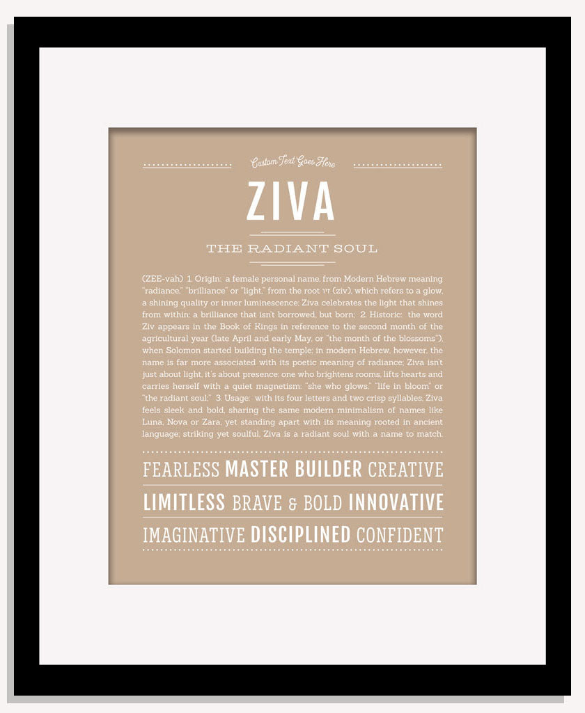 Ziva | Name Art Print
