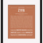 Ziva | Name Art Print