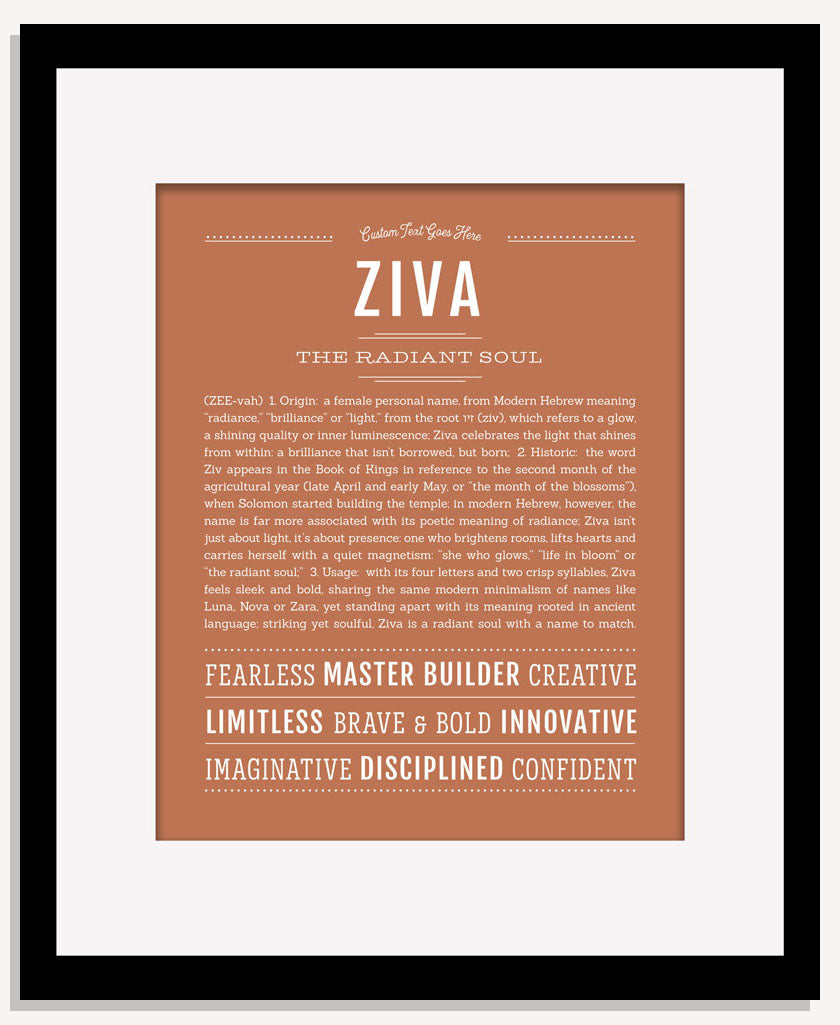 Ziva | Name Art Print