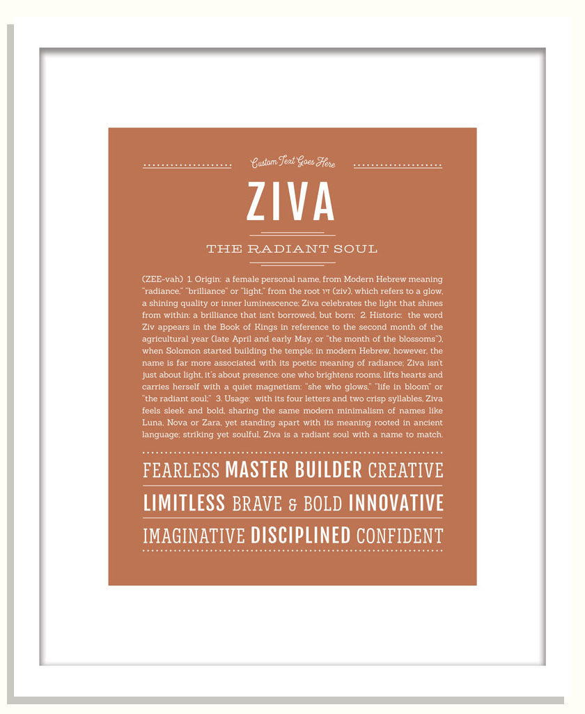 Ziva | Name Art Print