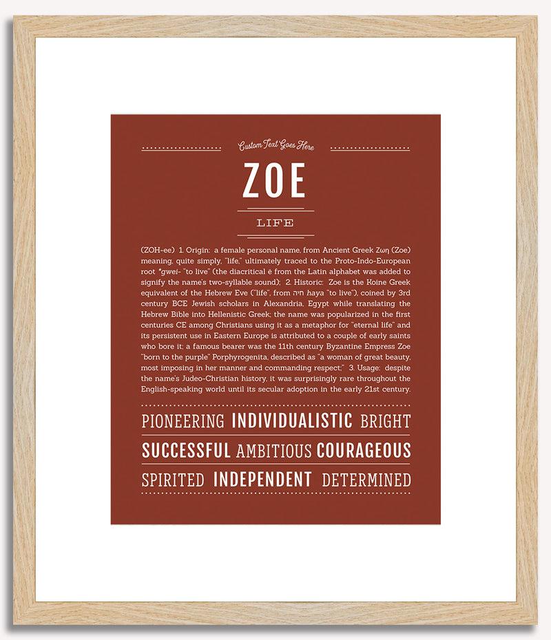 Zoe | Name Art Print